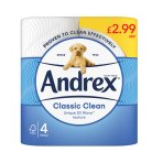 4 Andrex Toilet Roll